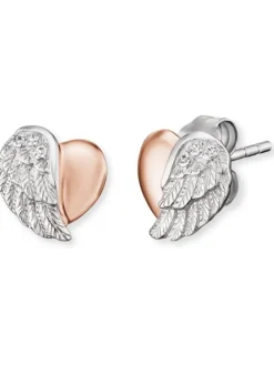 ENGELSRUFER Ohrschmuck-Ohrstecker Herzflügel bicolor ERE-LILHEARTWING-BI