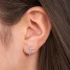 ENGELSRUFER Ohrschmuck-Ohrstecker Kreuz Silber mit Zirkonia ERE-LILCROSS-ZI-ST