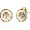 ENGELSRUFER Ohrschmuck-Ohrstecker Lebensbaum Gold plattiert mit Perlmutt ERE-LILTREE-PE-STG