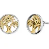 ENGELSRUFER Ohrschmuck-Ohrstecker Lebensbaum Silber Bicolor ERE-LILTREE-BIG