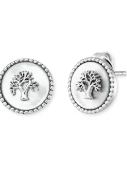 ENGELSRUFER Ohrschmuck-Ohrstecker Lebensbaum Silber mit Perlmutt ERE-LILTREE-PE-ST