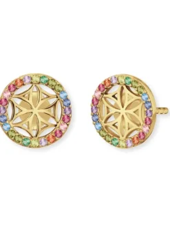 ENGELSRUFER Ohrschmuck-Ohrstecker Lebensblume multicolor plated ERE-LILLIFL-ZIM-STG