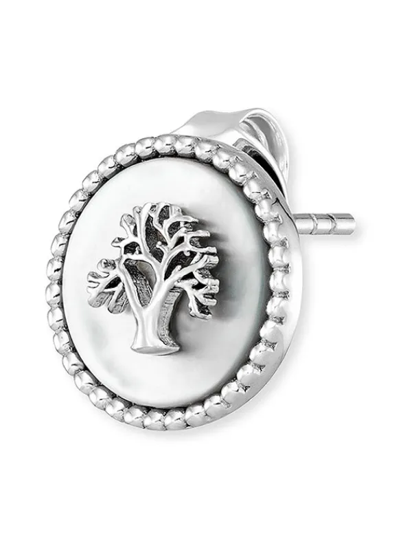 ENGELSRUFER Ohrschmuck-Ohrstecker Lebensbaum Silber mit Perlmutt ERE-LILTREE-PE-ST