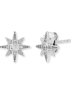 ENGELSRUFER Ohrschmuck-Ohrstecker New Star Silber mit Zirkonia ERE-NEWSTAR-ZI-ST
