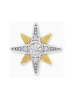 ENGELSRUFER Ohrschmuck-Ohrstecker New Star Silber Bicolor mit Zirkonia ERE-NEWSTAR-ZI-BI-ST