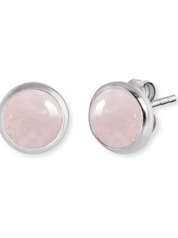 ENGELSRUFER Ohrschmuck-Ohrstecker Powerful Stone Rosenquarz ERE-RQ-ST