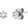 ENGELSRUFER Ohrschmuck-Ohrstecker Shiny Silber mit Zirkonia ERE-SHINY-ZI-ST