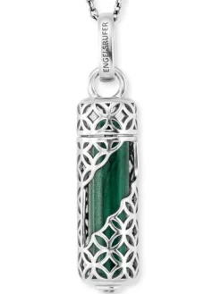ENGELSRUFER Halsketten + Collier-Powerful Stone Malachit M 28 mm ERN-HEAL-ML-M