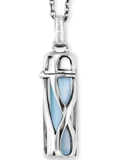 ENGELSRUFER Halsketten + Collier-Powerful Stone Blauer Achat S 22,5 mm ERN-HEAL-BA-S