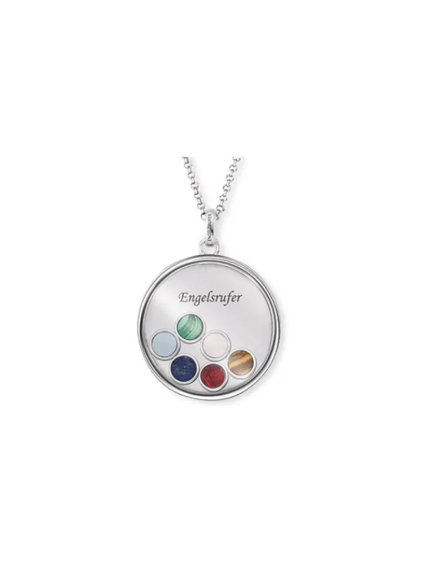 ENGELSRUFER Halsketten + Collier-Powerful Stone, Glaslinsen Kette ERN-FLYHEAL-6ST