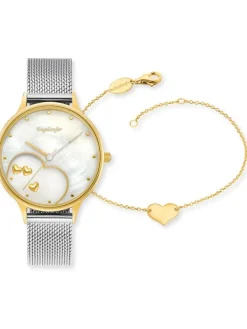 ENGELSRUFER Damenuhren-Set Uhr Happy Hearts mit Armband ERWO-HEART-02