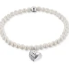 ENGELSRUFER Armbänder-Strecharmband Herzflügel Süßwasserperle ERB-HEARTWING-PE