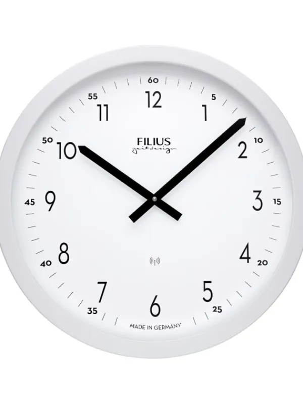 FILIUS Wecker + Co. | Wanduhren-Funk Wanduhr 40 cm 0303-0 Made in Germany 0303-0