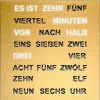 FILIUS Wecker + Co.-Wort Tischuhr Messing goldf. 20 cm 0400-9