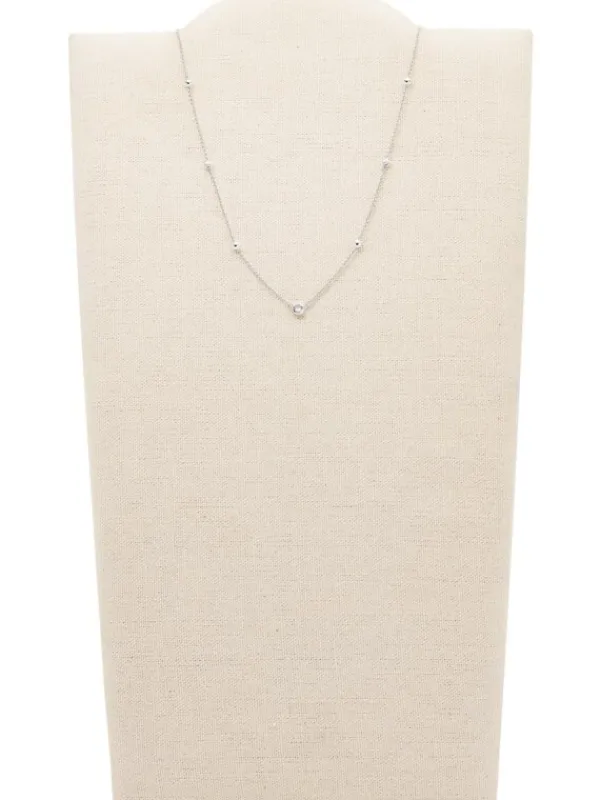 FOSSIL Halsketten + Collier-SILBER JFS00453040
