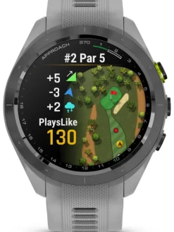 GARMIN Smartwatches | Herrenuhren-Approach® S70, pudergrau, 42 mm, Golfuhr 010-02746-11