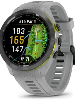 GARMIN Smartwatches | Herrenuhren-Approach® S70, pudergrau, 42 mm, Golfuhr 010-02746-11