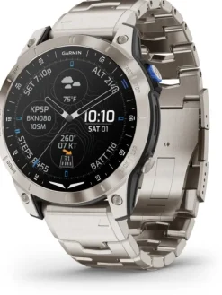 GARMIN Smartwatches | Herrenuhren-D2™ Mach 1, 47mm, Aviator Smartwatch Titanium Armband 010-02582-51