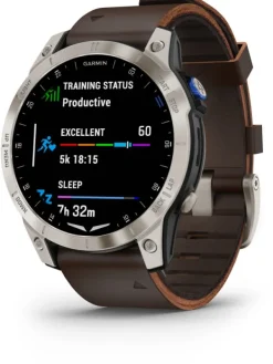 GARMIN Smartwatches | Damenuhren-D2™ Mach 1, 47mm, Aviator Smartwatch Lederband 010-02582-55