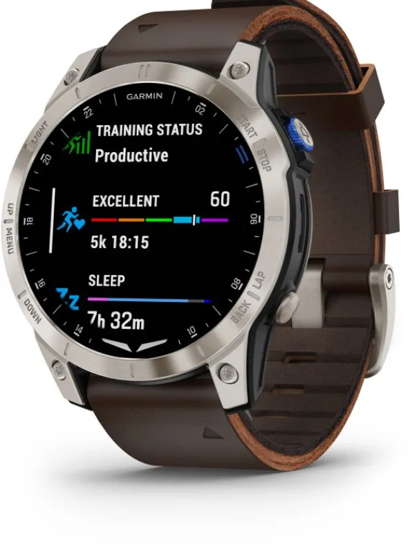 GARMIN Smartwatches | Damenuhren-D2™ Mach 1, 47mm, Aviator Smartwatch Lederband 010-02582-55