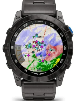GARMIN Smartwatches | Herrenuhren-D2™ Mach 1 Pro, 51mm, Piloten-Smartwatch Titan-Armband 010-02804-81
