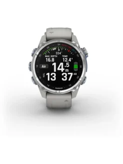 GARMIN Smartwatches | Herrenuhren-Descent™ Mk3 - 43mm Edelstahl mit Silikonarmband 010-02753-04