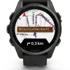 GARMIN Smartwatches | Herrenuhren-fēnix® 8 - 43 mm AMOLED Sapphire Schwarz/Carbongrau Titan 010-02903-21