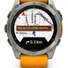 GARMIN Smartwatches | Damenuhren-fēnix® 8 - 51 mm AMOLED Sapphire Graphit/Titanium Titan 010-02905-11