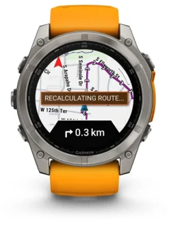 GARMIN Smartwatches | Damenuhren-fēnix® 8 - 51 mm AMOLED Sapphire Graphit/Titanium Titan 010-02905-11