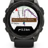 GARMIN Smartwatches | Herrenuhren-fēnix® 8 - 51 mm AMOLED Sapphire Schwarz/Carbongrau Titan DLC 010-02905-21