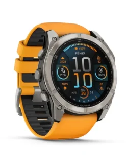 GARMIN Smartwatches | Damenuhren-fēnix® 8 - 51 mm AMOLED Sapphire Graphit/Titanium Titan 010-02905-11