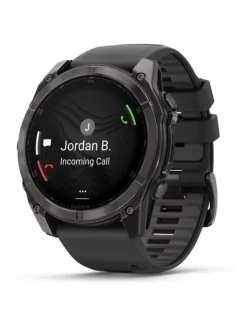 GARMIN Smartwatches | Herrenuhren-fēnix® 8 - 51 mm AMOLED Sapphire Schwarz/Carbongrau Titan DLC 010-02905-21