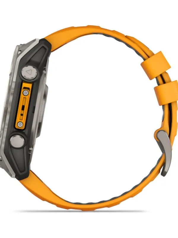 GARMIN Smartwatches | Damenuhren-fēnix® 8 - 51 mm AMOLED Sapphire Graphit/Titanium Titan 010-02905-11