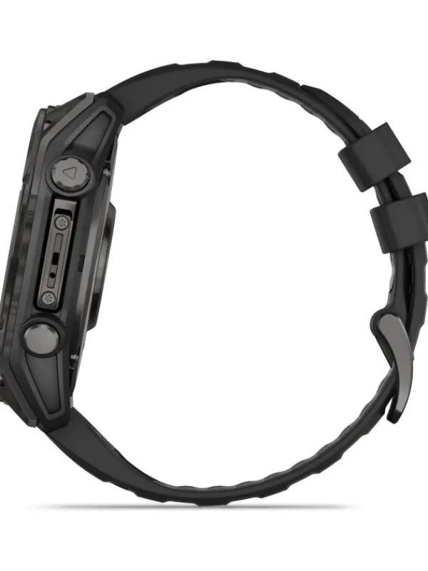 GARMIN Smartwatches | Herrenuhren-fēnix® 8 - 51 mm AMOLED Sapphire Schwarz/Carbongrau Titan DLC 010-02905-21