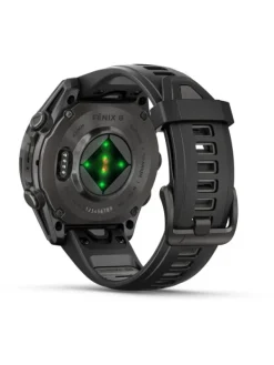 GARMIN Smartwatches | Herrenuhren-fēnix® 8 - 43 mm AMOLED Sapphire Schwarz/Carbongrau Titan 010-02903-21