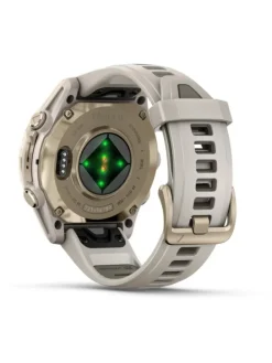 GARMIN Smartwatches | Herrenuhren-fēnix® 8 - 43 mm AMOLED Sapphire Nebelgrau/Softgold 010-02903-11