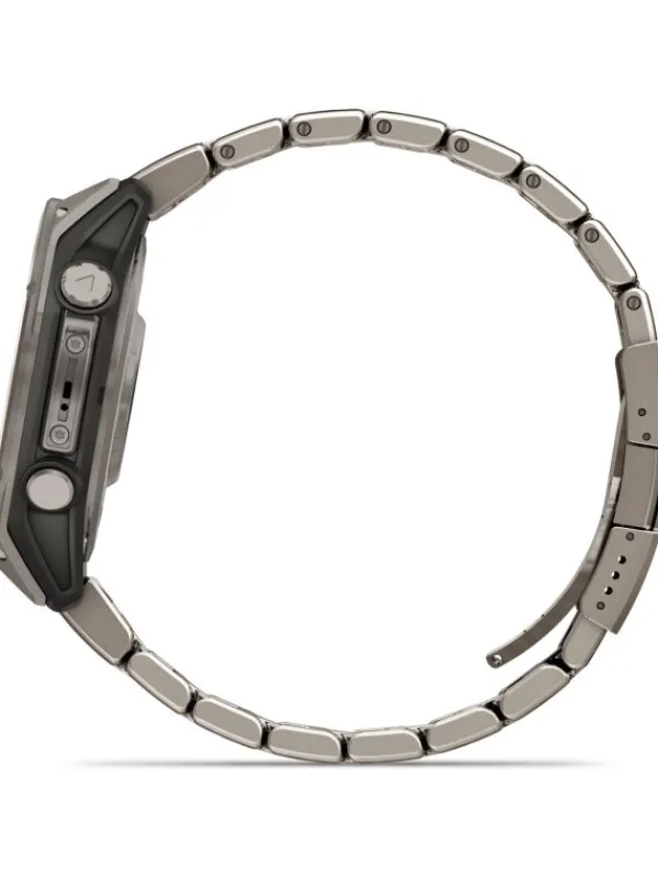 GARMIN Smartwatches | Herrenuhren-fēnix® 8 - 47 mm AMOLED Sapphire Graphit/Titanium Titan mit Titanarmband 010-02904-40