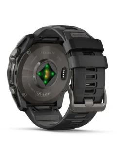 GARMIN Smartwatches | Herrenuhren-fēnix® 8 - 51 mm AMOLED Sapphire Schwarz/Carbongrau Titan DLC 010-02905-21
