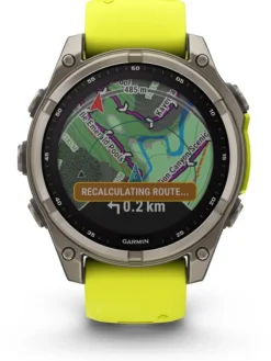 GARMIN Smartwatches | Herrenuhren-fēnix® 8 - 47 mm Solar Sapphire Graphit/Titanium Titan 010-02906-21