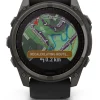 GARMIN Smartwatches | Herrenuhren-fēnix® 8 - 51 mm Solar Sapphire Graphit/Carbongrau Titan DLC 010-02907-11