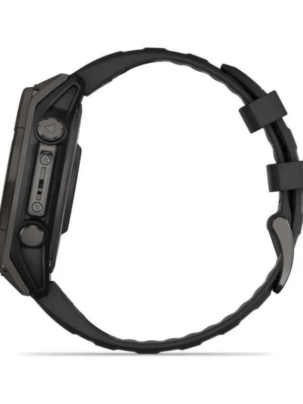 GARMIN Smartwatches | Herrenuhren-fēnix® 8 - 47 mm Solar Sapphire Graphit/Carbongrau Titan DLC 010-02906-11