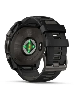 GARMIN Smartwatches | Herrenuhren-fēnix® 8 - 51 mm Solar Sapphire Graphit/Carbongrau Titan DLC 010-02907-11