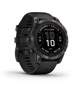 GARMIN Smartwatches | Herrenuhren-FĒNIX® 7 Pro – 47mm - Sapphire Solar Edition, Schwarz/Carbongrau Titan 010-02777-11