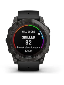 GARMIN Herrenuhren | Damenuhren-FĒNIX® 7X Pro - 51mm – Saphir Solar Edition, schwarz/carbongrau Titan 010-02778-11