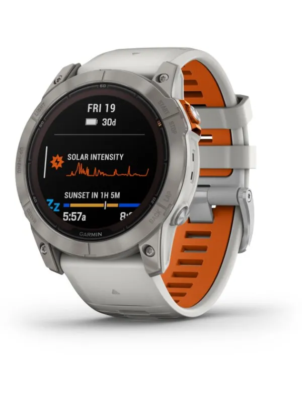 GARMIN Smartwatches | Herrenuhren-FĒNIX® 7X Pro - 51mm – Sapphire Solar Edition, Nebelgrau Titan 010-02778-15