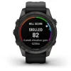 GARMIN Herrenuhren | Damenuhren-FĒNIX® 7S Pro - 42mm – Sapphire Solar Edition, Schwarz/Carbongrau Titan 010-02776-11