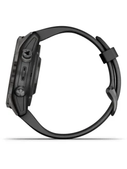 GARMIN Herrenuhren | Damenuhren-FĒNIX® 7S Pro - 42mm – Sapphire Solar Edition, Schwarz/Carbongrau Titan 010-02776-11