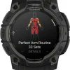 GARMIN Herrenuhren | Damenuhren-Instinct® 3 AMOLED - 45 mm, Schwarz, mit Silikon-Wechselarmband 22 mm Schwarz 010-02936-00