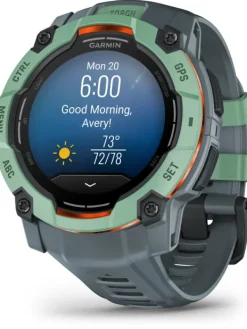 GARMIN Herrenuhren | Damenuhren-Instinct® 3 AMOLED - 50 mm, Twilight/Neo Tropic, limitiert, mit Silikon-Wechselarmband 26 mm Twilight 010-03020-01