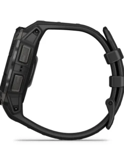 GARMIN Herrenuhren | Damenuhren-Instinct® 3 AMOLED - 45 mm, Schwarz, mit Silikon-Wechselarmband 22 mm Schwarz 010-02936-00